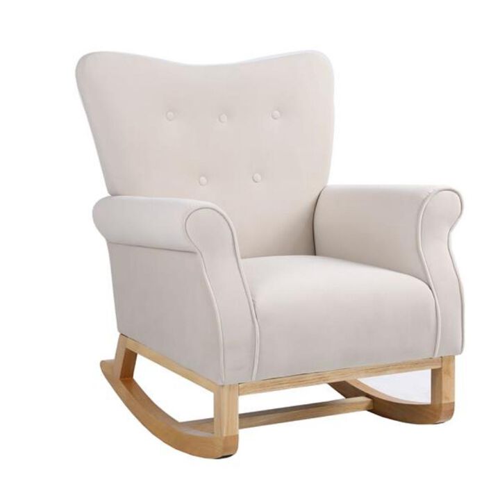 Baby Room Rocking Chair High Back Nursery Chair for Comfort & Relaxation Baby Room Rocking Chair High Back Nursery Chair for Comfort & Relaxation