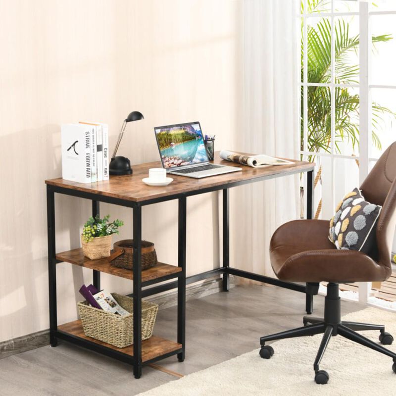 Hivvago 47 Inches Computer Desk with Adjustable Shelf