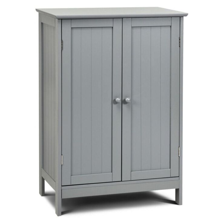 Hivvago 2-Door Freee-Standing Bathroom Cabinet with Shelf Hivvago 2-Door Freee-Standing Bathroom Cabinet with Shelf