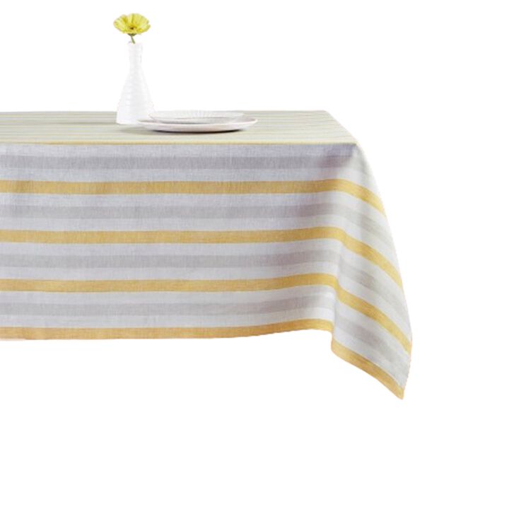 Solino Home 100% Pure Linen Tablecloth | Sorento Stripe