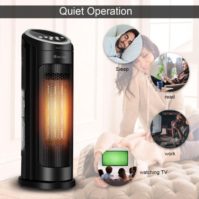 Costway 1500 W LED Portable Oscillating PTC Ceramic Space Heater