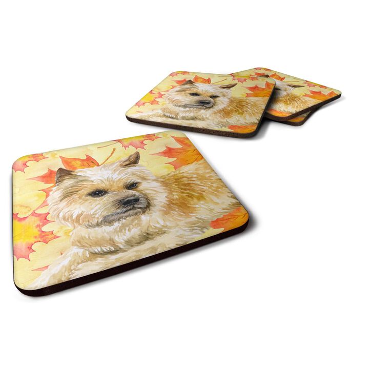 Caroline's Treasures Cairn Terrier Fall Decorative coasters, Multicolor