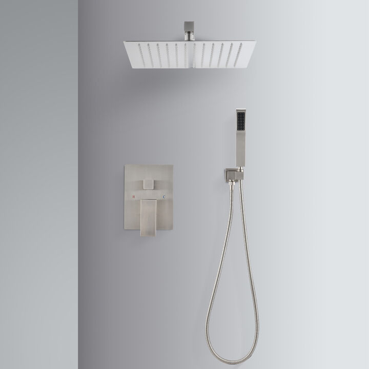 12" Rain Shower Head Systems Wall Mounted Shower 0002