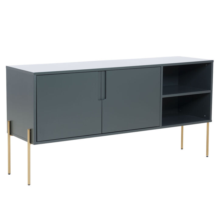Combo Mid Century Sideboard Buffet Table Or TV Stand With Storage For Living Room Kitchen