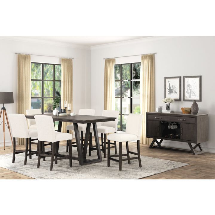 New Classic Furniture High Line Wood 80 Rectangular Dining Table, Coffee