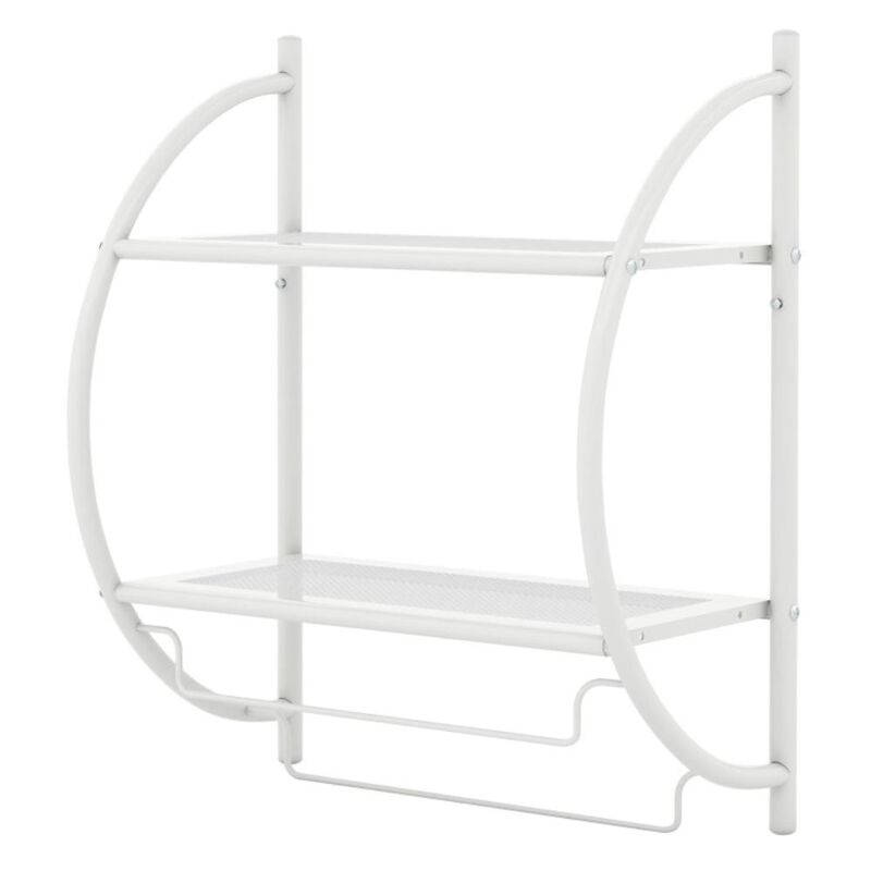Hivvago Wall Mounted 2-Tier Bathroom Towel Rack with 2 Towel Bars