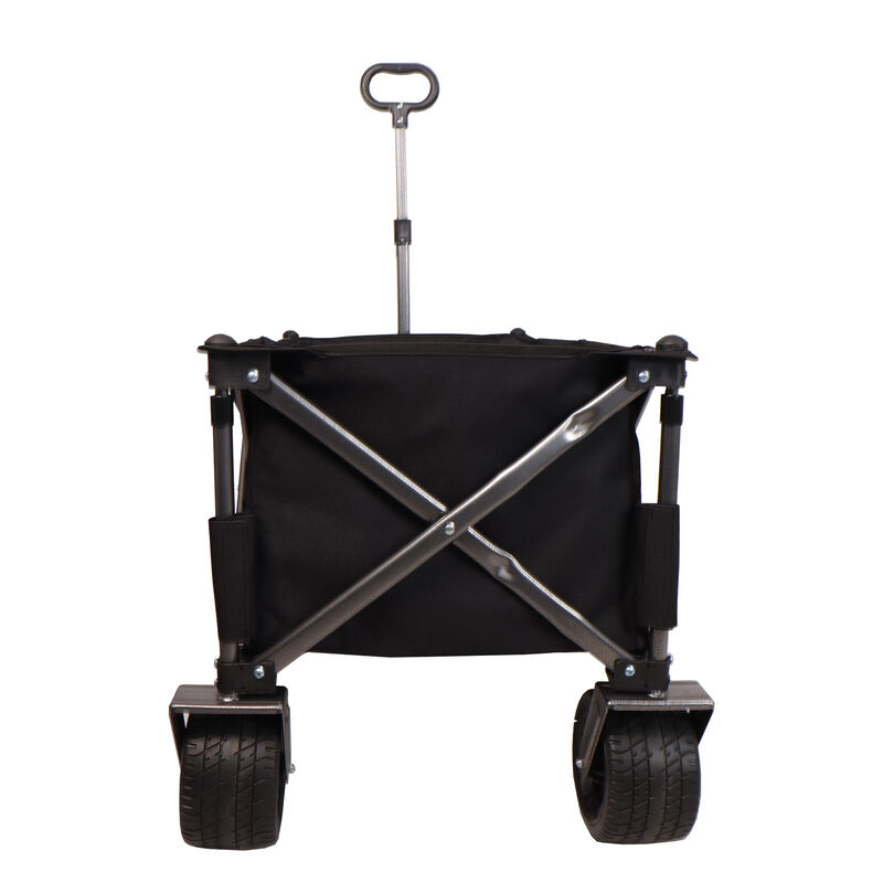 Heavy-Duty Folding Wagon with Big Wheels for Beach Camping and Garden