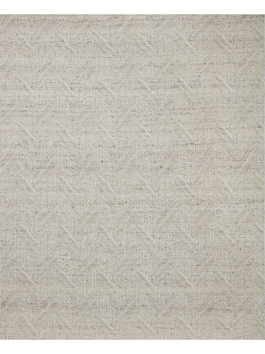 Raven RAV-01 Silver / Ivory 8''6" x 11''6" Rug by