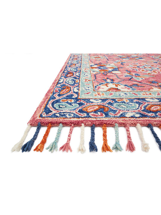 Zharah ZR03 Rose/Denim 5' x 7'6" Rug