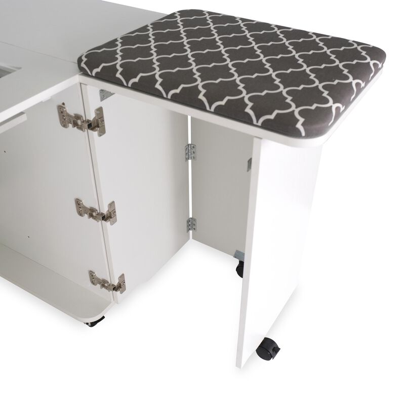 Sydney Hydraulic XL Sewing Cabinet (Ash White)