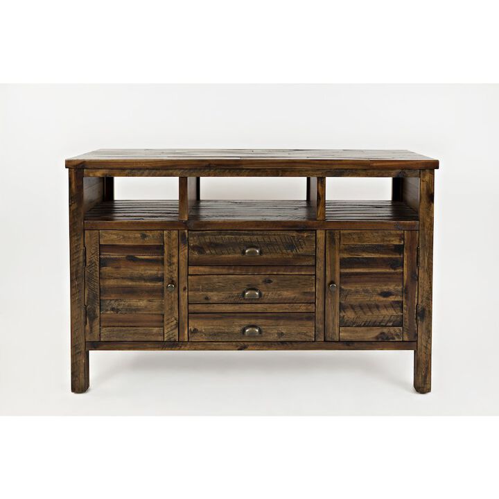 Jofran Artisan's Craft Rustic Farmhouse Distressed Acacia Media Console 50