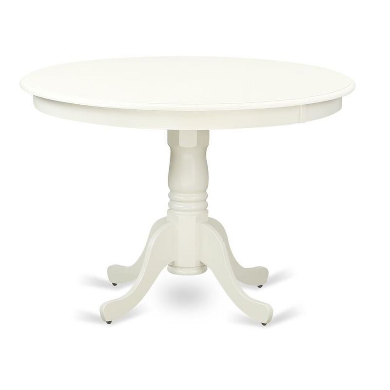 East West Furniture Dining Room Set Linen White, HLNO5-LWH-W