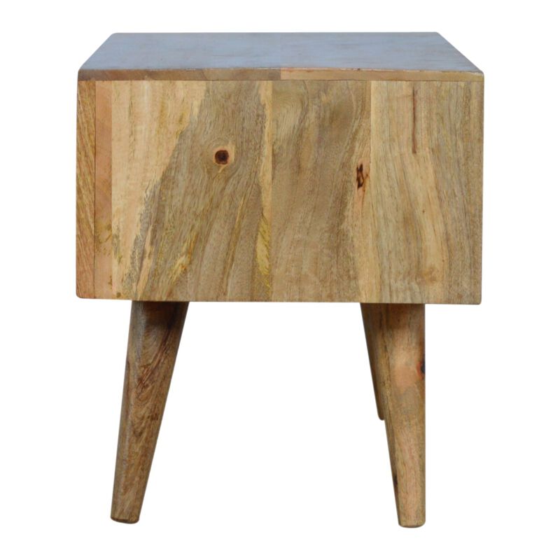 Pineapple Carve Sliding  Solid Wood Media Unit