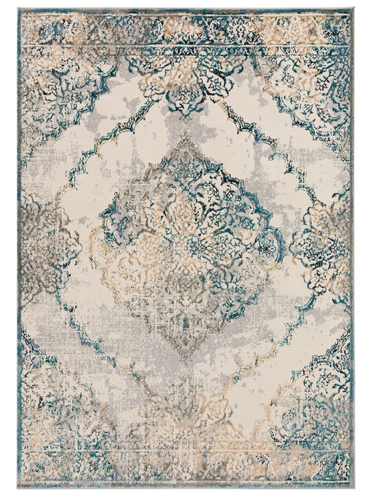 Karma KM23 Ivory 3'3" x 5'1" Rug