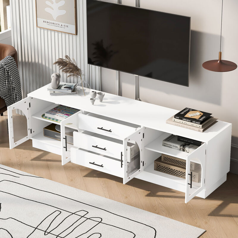 Merax Entertainment Center Media Console TV Stand