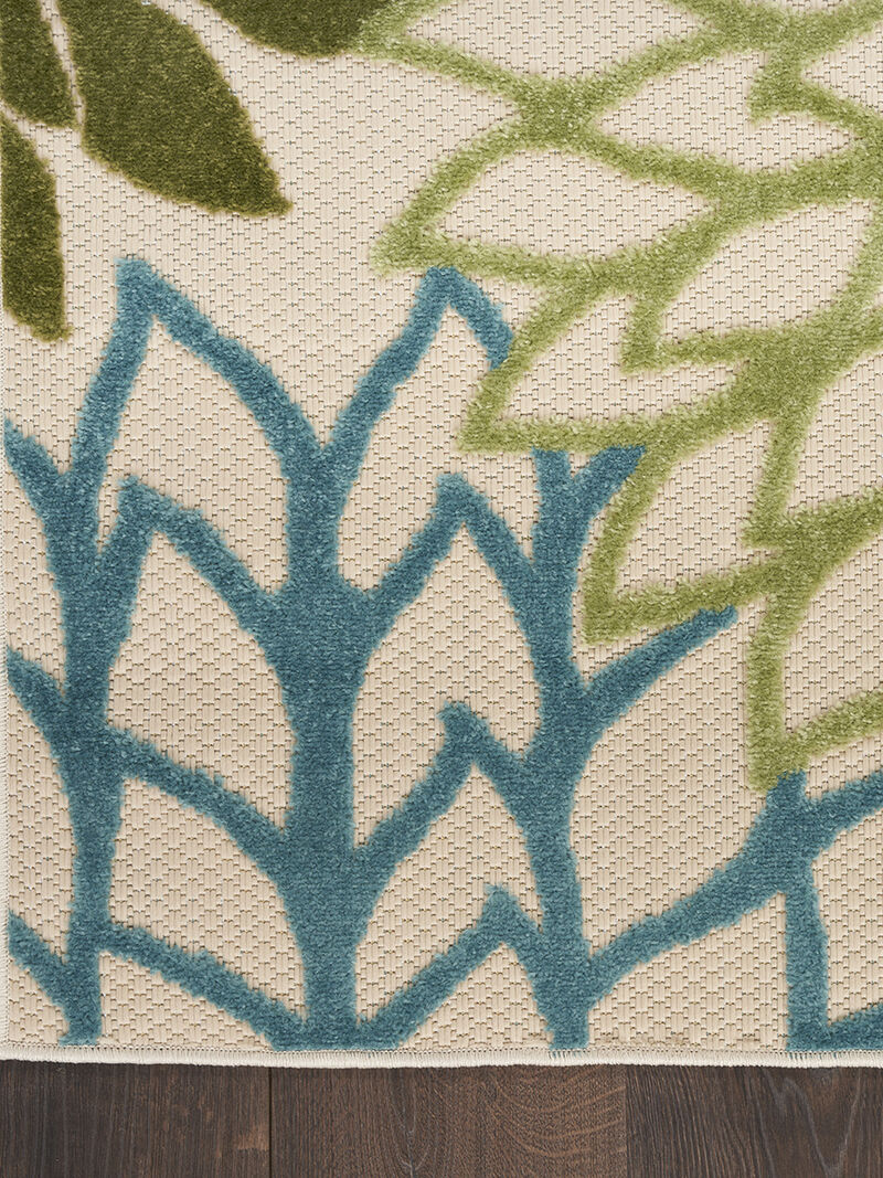 Aloha ALH05 Green/Multicolor 10' x 14' Rug