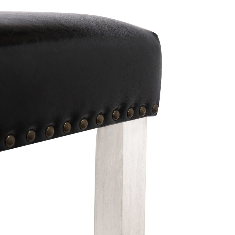 WestinTrends 24" Upholstered Saddle Seat Counter Stool