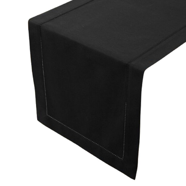 Solino Home Cotton Linen Hemstitch Table Runner