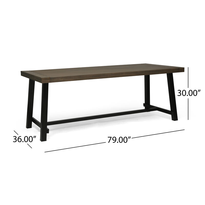 Christopher Knight Home® Outdoor Dining Table Farmhouse Bistro Table