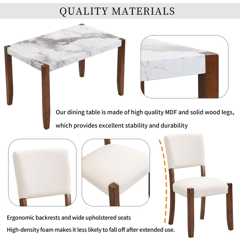 Merax 4-Piece Modern Dining Furniture Set