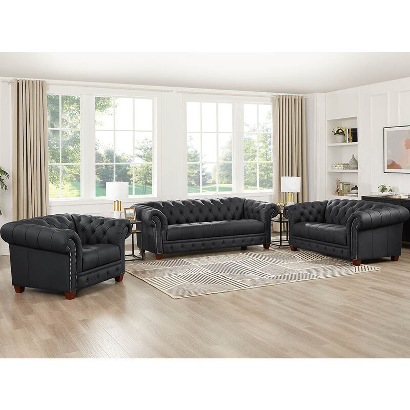 York Top Grain Leather Sofa