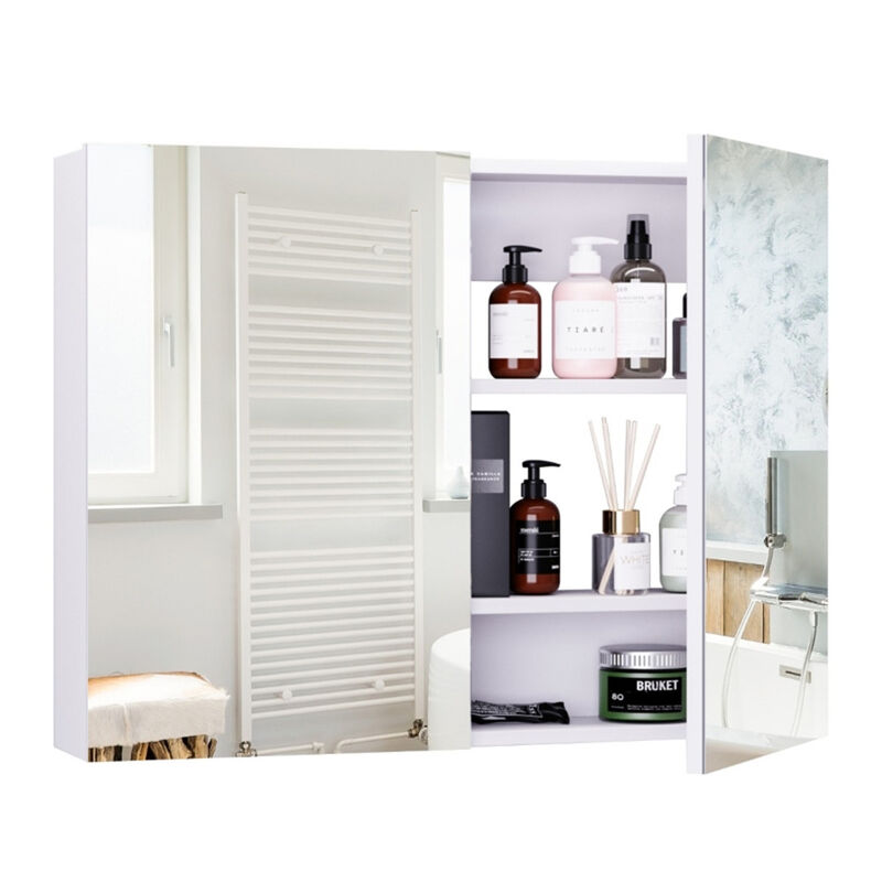 Rectangular Wall Mirror for Bathroom, Bedroom, or Entryway