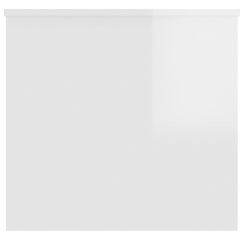 vidaXL Coffee Table High Gloss White 40.2"x21.9"x20.7" Engineered Wood