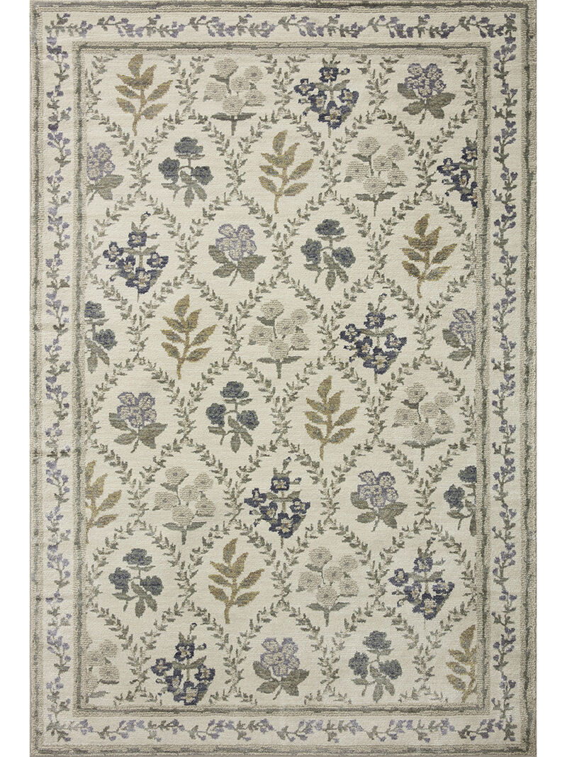 Fiore FIO04 Ivory 6'3" x 9' Rug