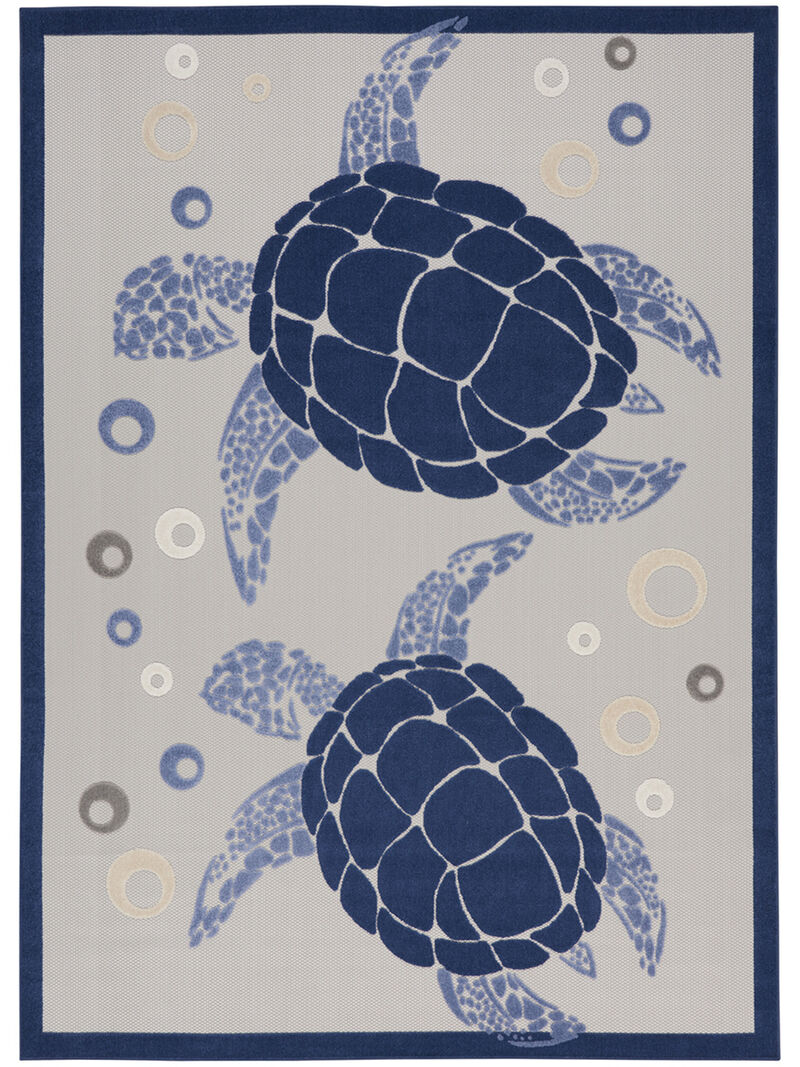 Aloha ALH27 Navy/Blue 3'6" x 5'6" Rug