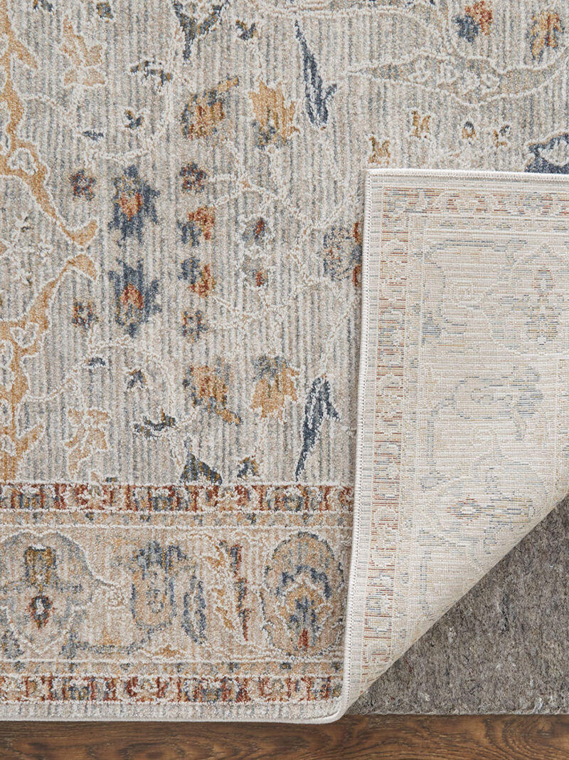 Pasha 39M4F 7'10" x 10'3" Ivory/Blue/Taupe Rug