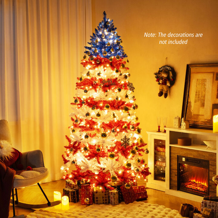 Artificial Christmas Tree with Warm White LED Lights