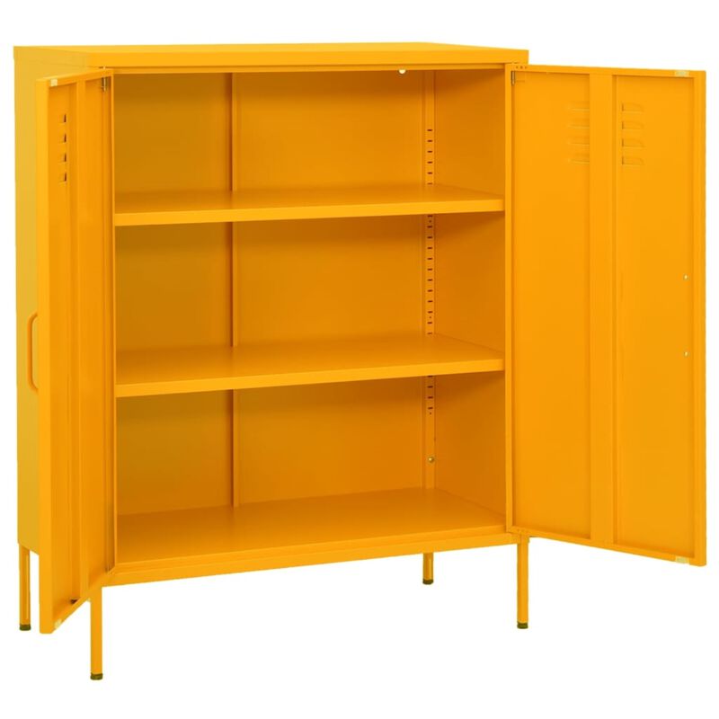 vidaXL Storage Cabinet 31.5"x13.8"x40" Steel