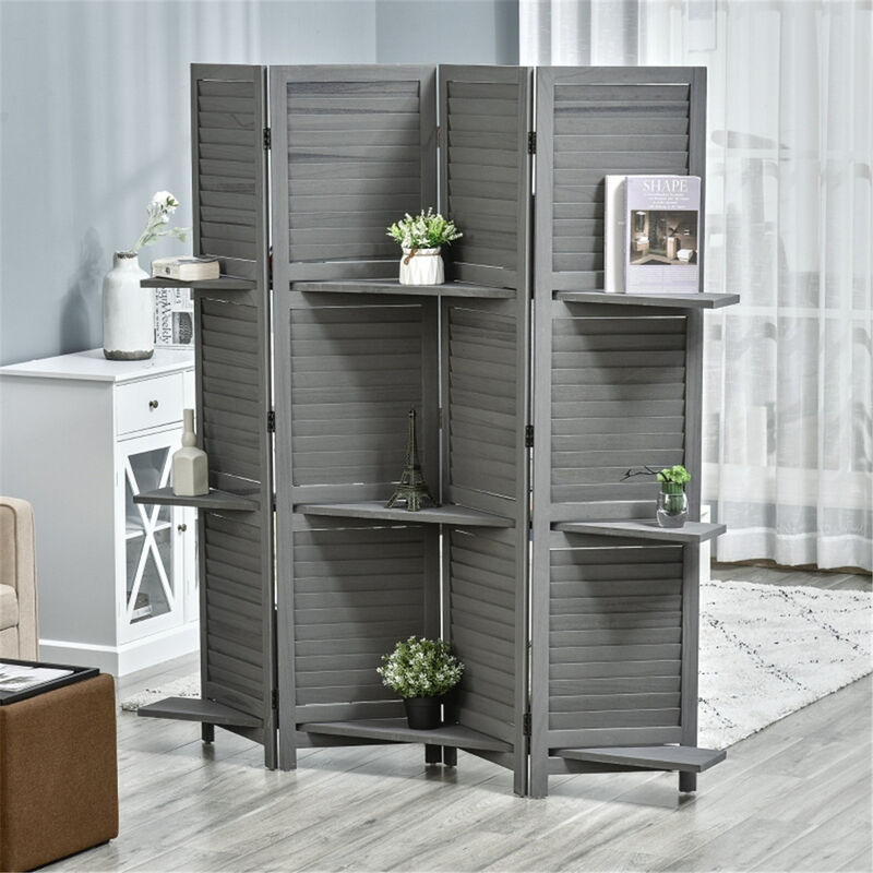 Freestanding Privacy Screen Stylish Room & Patio Divider