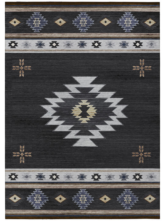 Phoenix PH4 Black 3' x 5' Rug