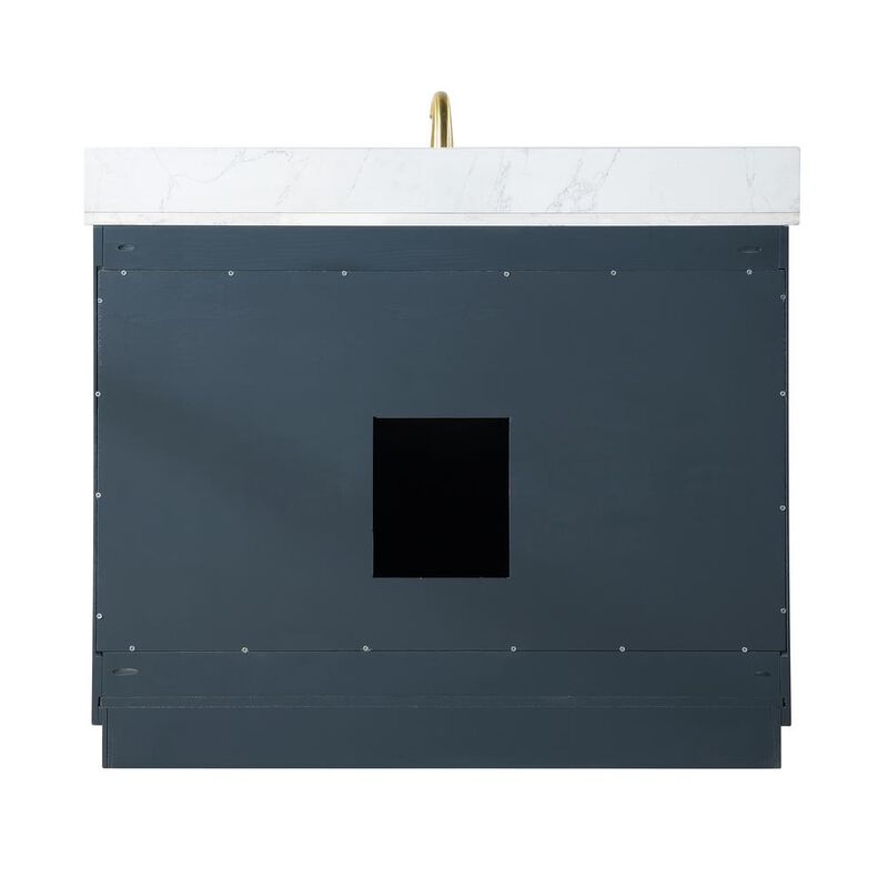 Altair 42 Single Bathroom Vanity Set in Classic Blue without Mirror