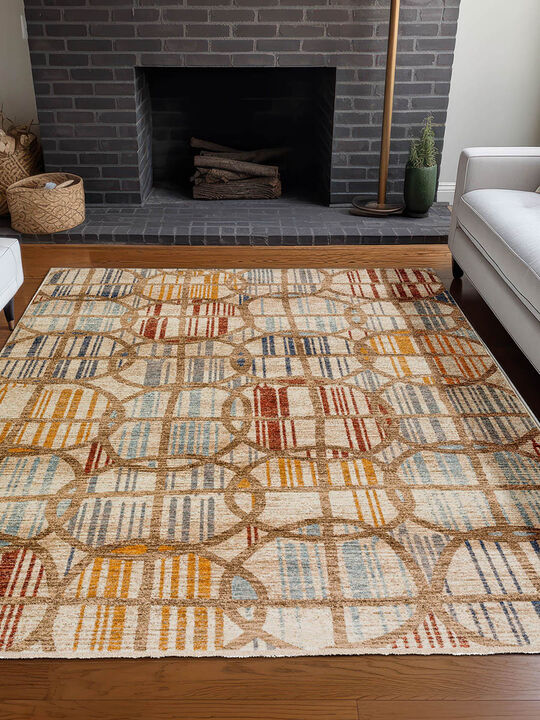 Neola NA12 Khaki 20" x 30" Rug