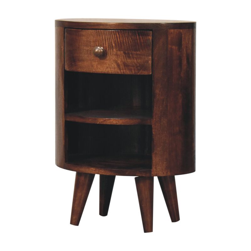 Artisan Furniture Solid Wood Cortez California Walnut Bedside