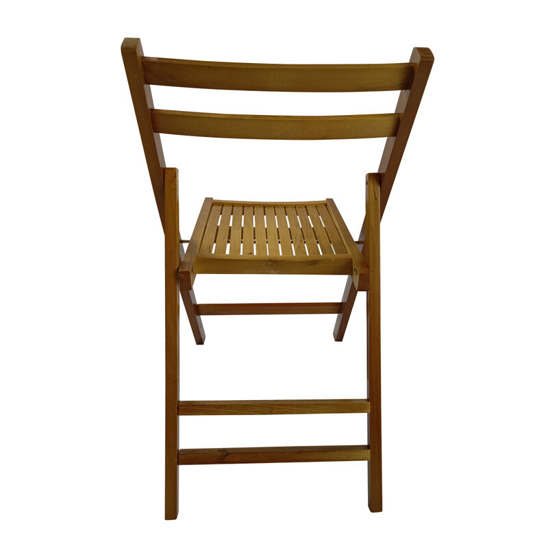 Furniture Slatted Wood Folding Special Event Chair, Set Of 4, Folding Chair, Foldable