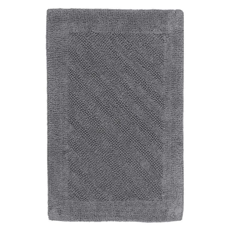 Knightsbridge Shooting Star 220 GSF Reversible Bath Rug 24 x 40 - Silver