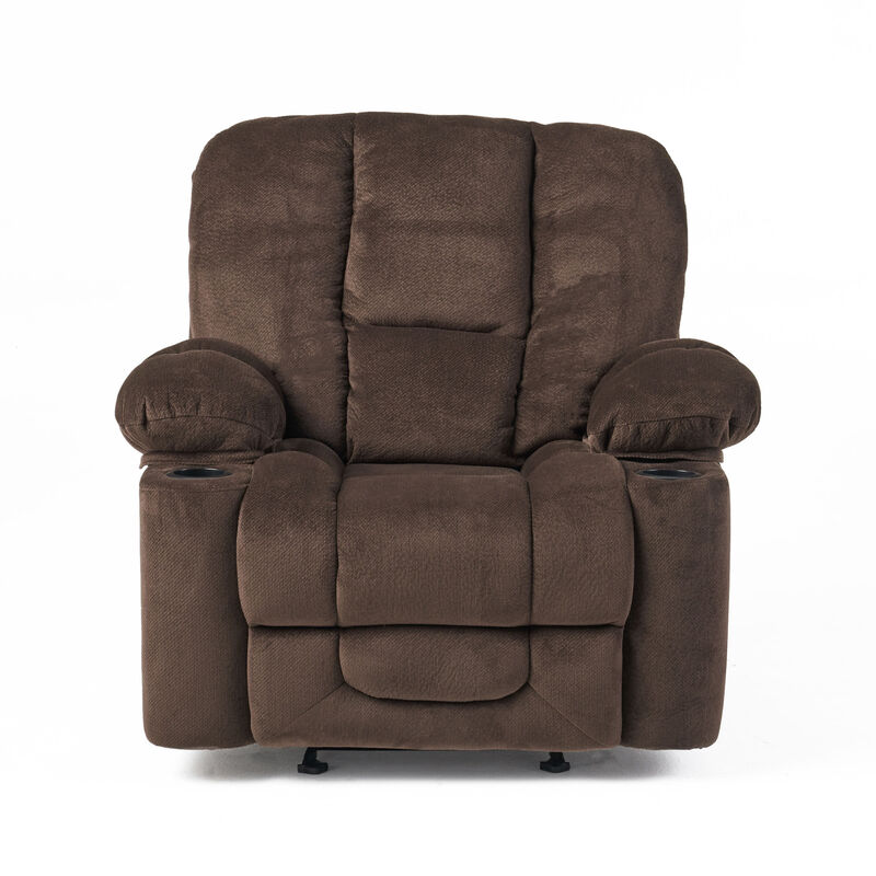 Merax Luxurious Manual Recliner Chair with Cup Holders