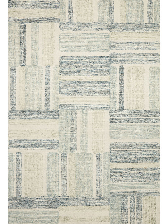 Milo MLO04 Aqua/Denim 3'6" x 5'6" Rug
