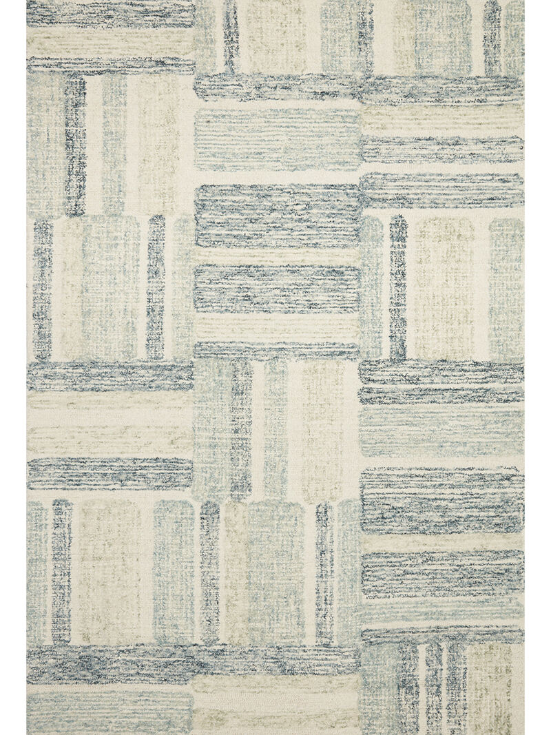 Milo MLO04 Aqua/Denim 3'6" x 5'6" Rug