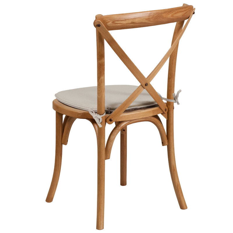 Wood Cross Back Chairs