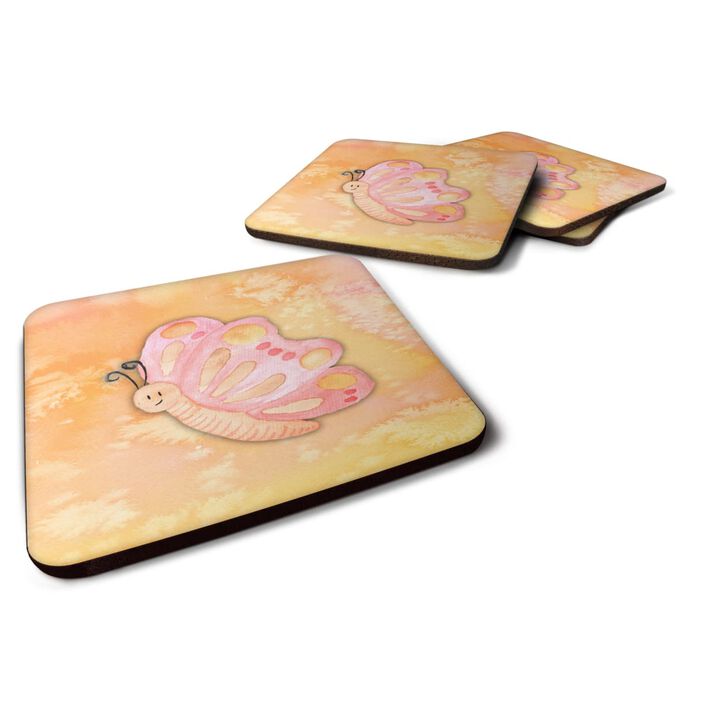 Caroline's Treasures Butterfly Watercolor Decorative coasters, 3.5, Multicolor