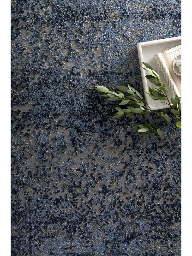 Viera VR07 Grey/Navy 3'10" x 5'7" Rug