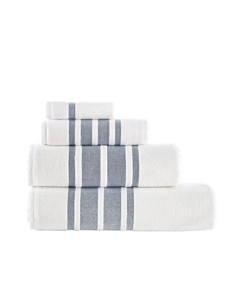 Brooks Brothers Contrast Border 2 pcs Hand Towels