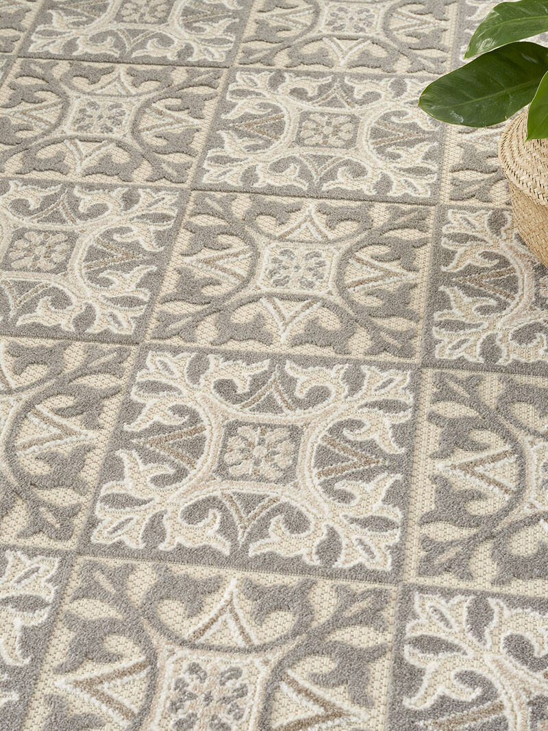 Aloha ALH34 Ivory/Gray 6' x 9' Rug