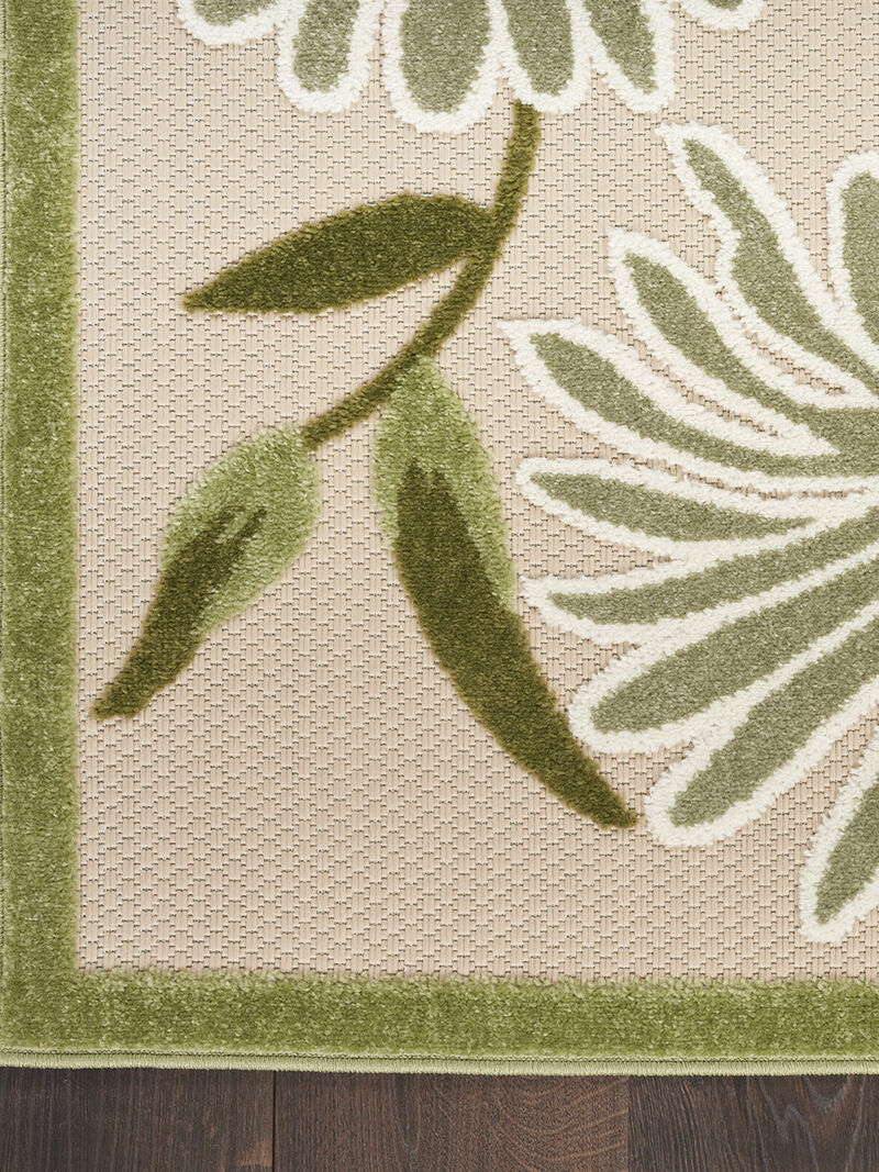 Aloha ALH33 Ivory/Green 9' x 12' Rug