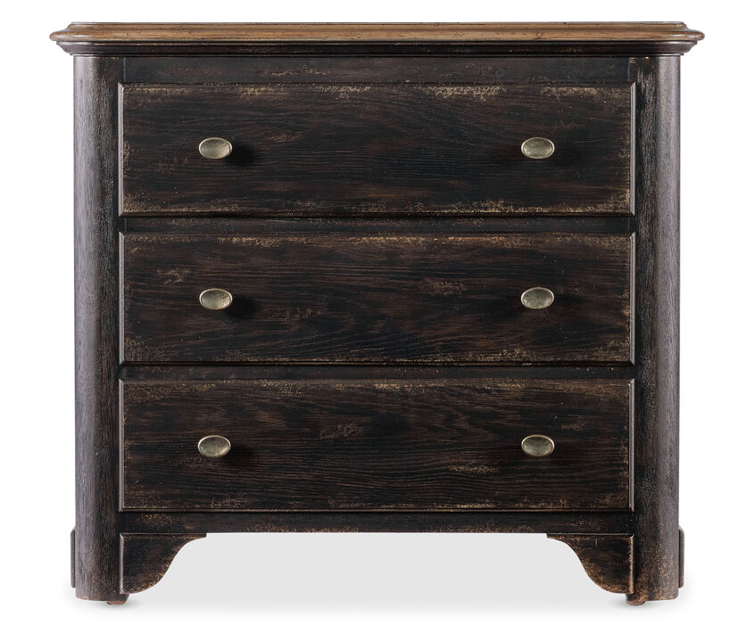 Americana Three-Drawer Nightstand