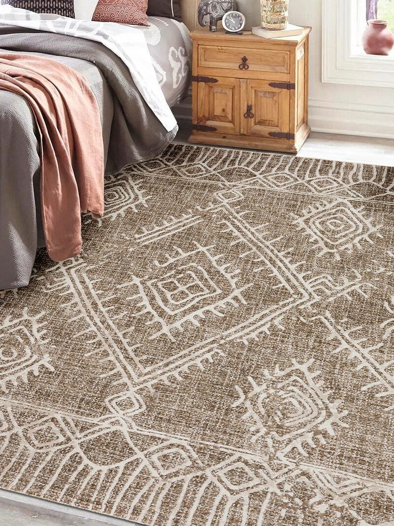 Izmir IZ1 Mocha 5'3" x 7'8" Rug